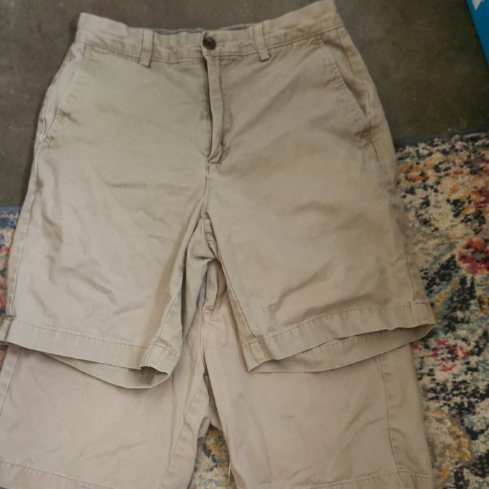 Khaki Mens Uniform Shorts Size 29 2 Pairs
